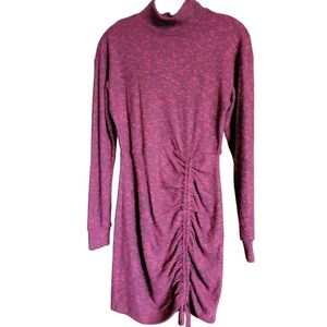 2000s Xhilaration Red/Black Mock-Neck Bodycon Sweater Dress - Sz XS - New w/tags